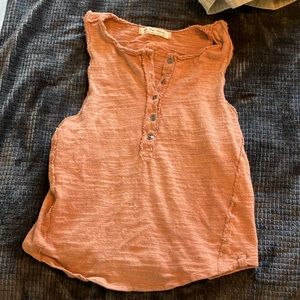 Free people racer back slub tank size small
